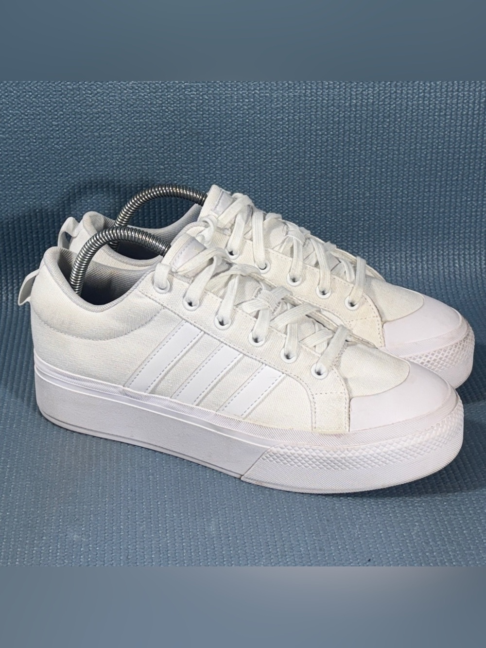 Adidas Bravada 2.0 Platform White Sneakers Women’s Size 9